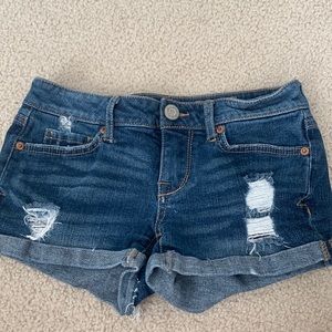 Denim jean shorts, short